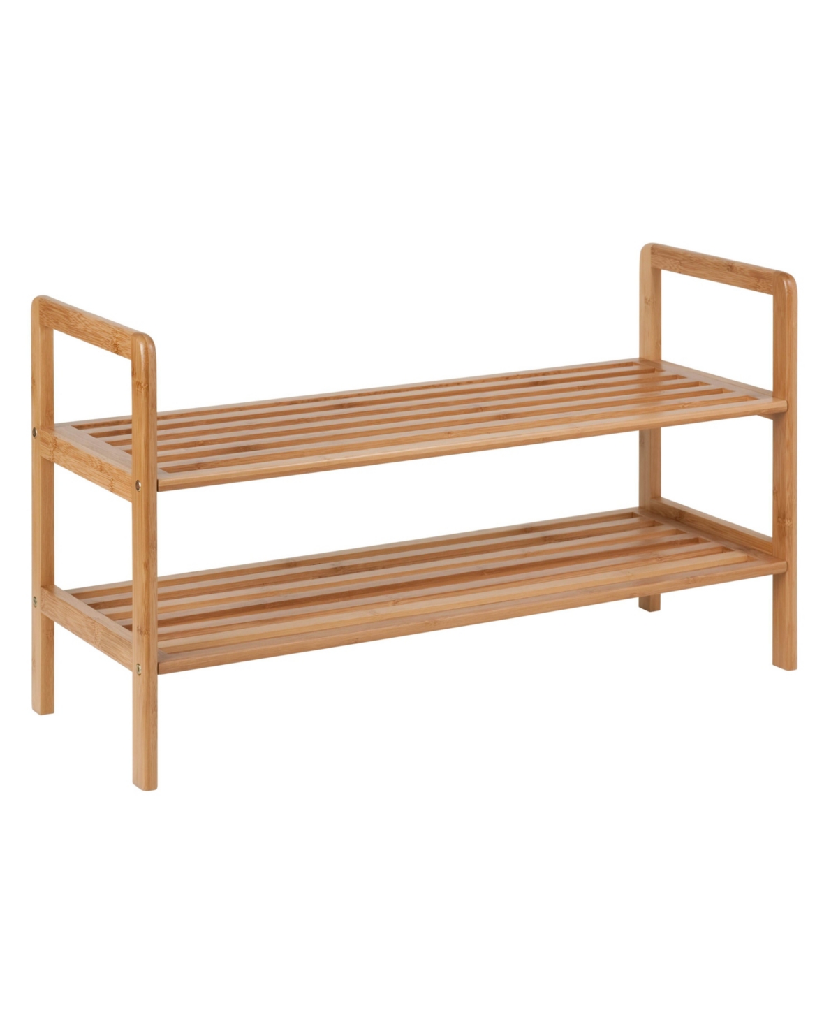 Honey Can Do 2-tier Bamboo Shoe Rack In Natural