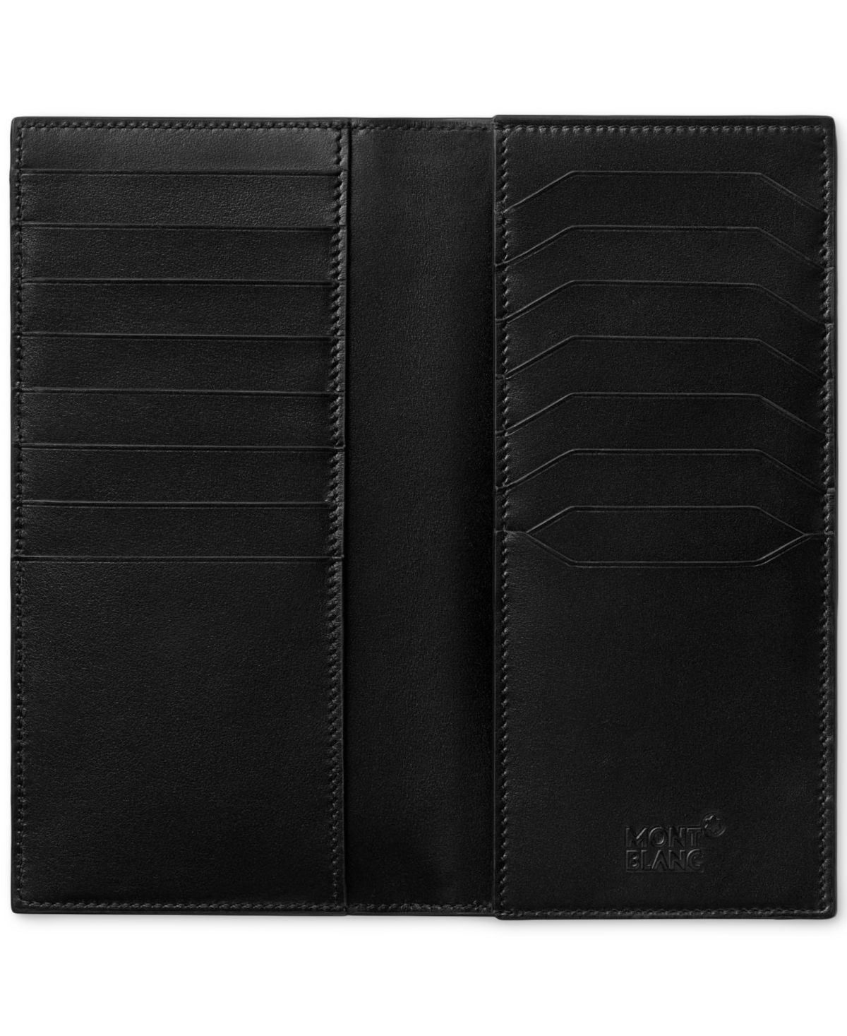 Shop Montblanc Meisterstuck Long Wallet In Black