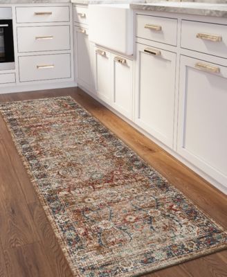 Jericho Washable JC1 2'6" x 12' Runner Area Rug