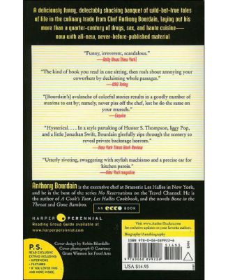 Kitchen Confidential: Adventures in the Culinary Underbelly by Anthony Bourdain