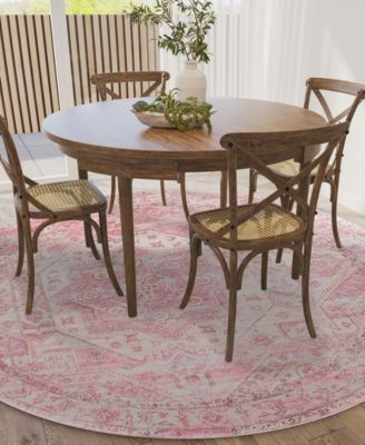 Jericho Washable JC5 8' x 8' Round Area Rug