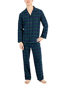 Men's Plaid Flannel Pajama Set, Created for Macy's