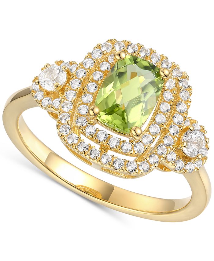 Macy's shop peridot ring