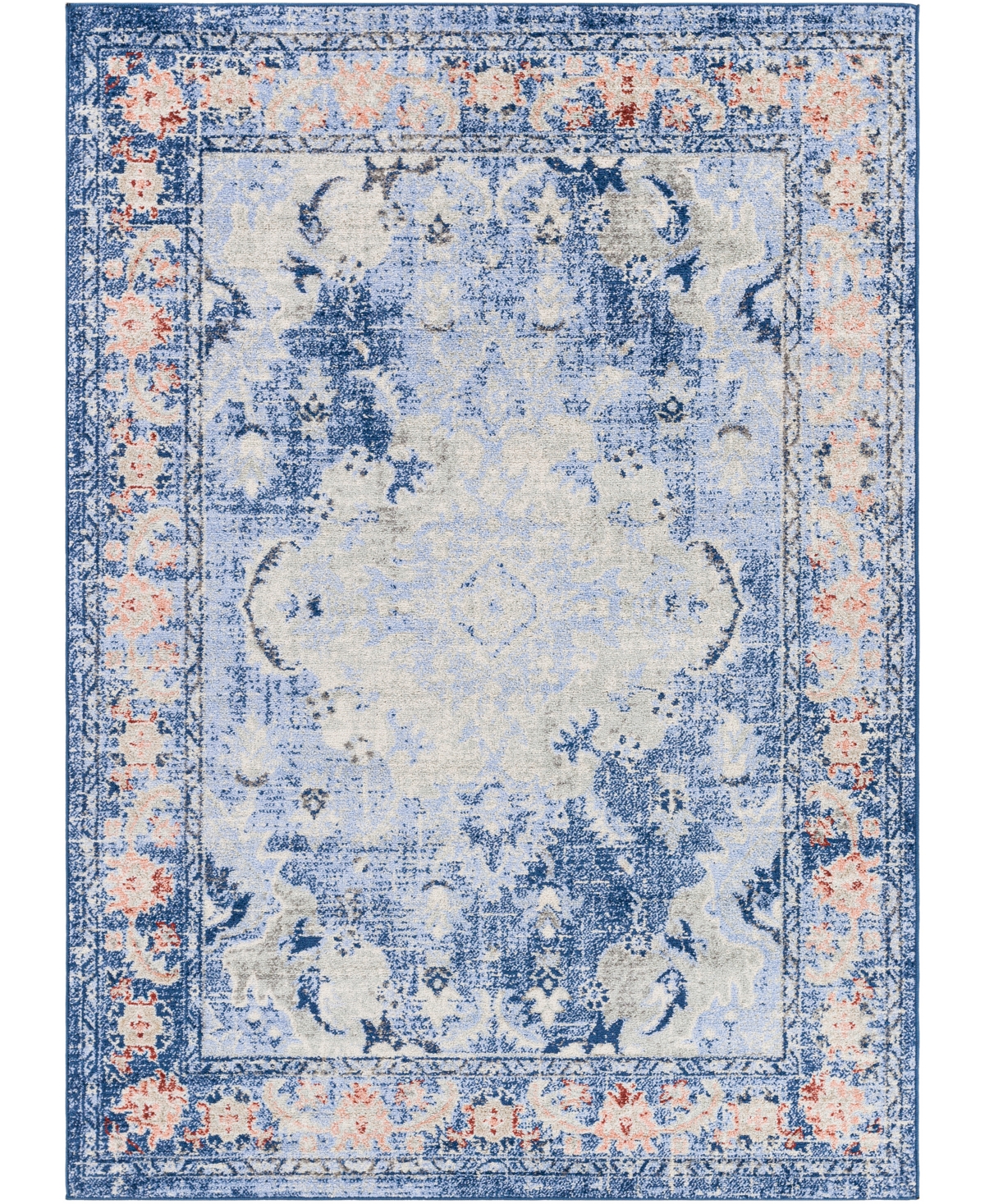Surya Harput HAP11143 6'7in x 9' Area Rug - Blue- Gray