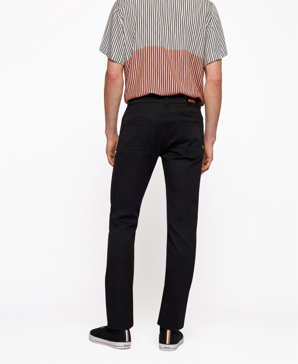 Hugo Boss Boss Men's Slim-fit Jeans In Black