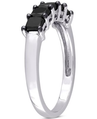 Black Diamond Anniversary Ring (1-1/4 ct. t.w.) in 10k White Gold
