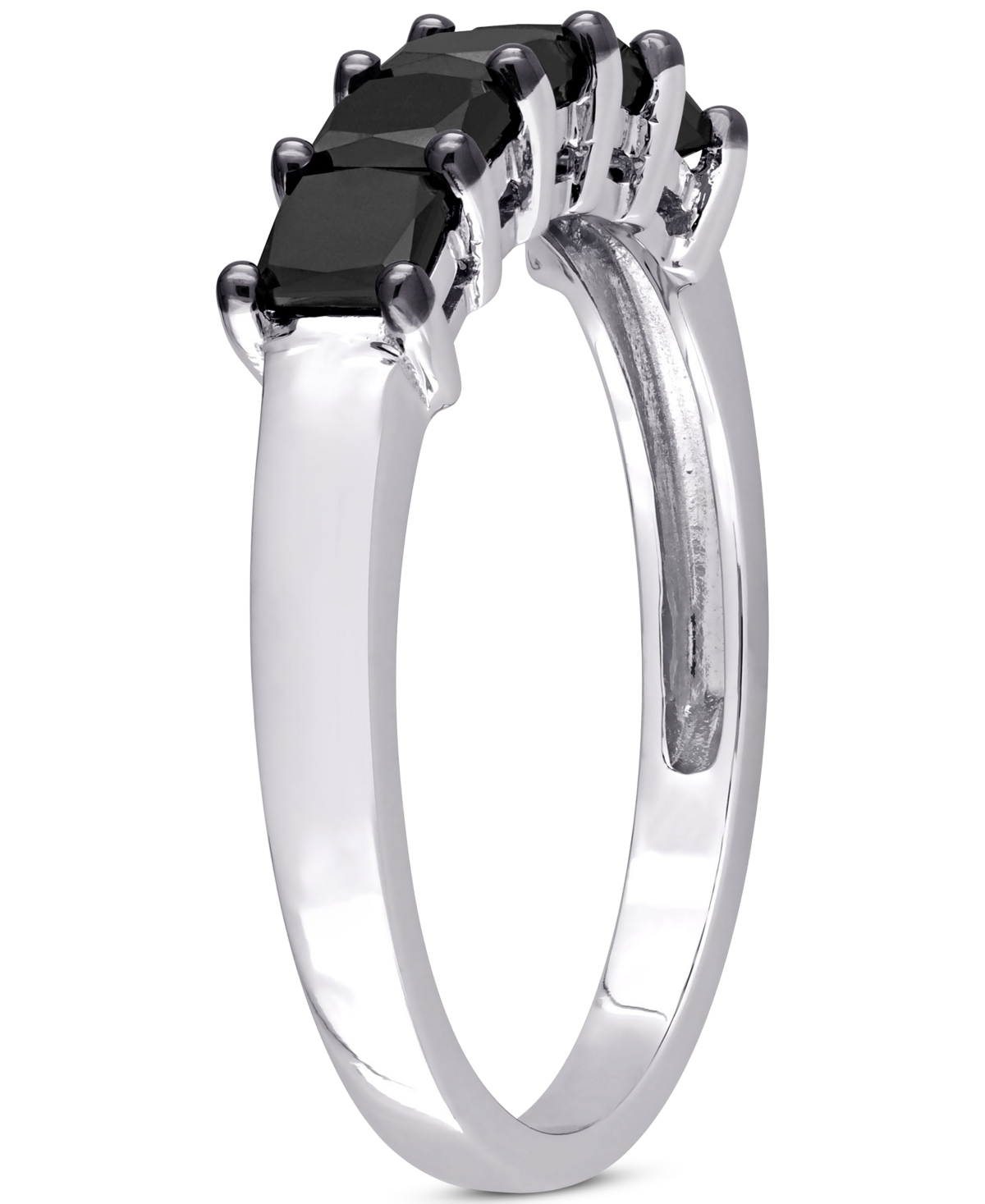 Black Diamond Anniversary Ring (1-1/4 ct. t.w.) in 10k White Gold - 10K White Gold