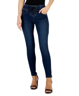 INC International Concepts - Lace-Up Skinny Jeans
