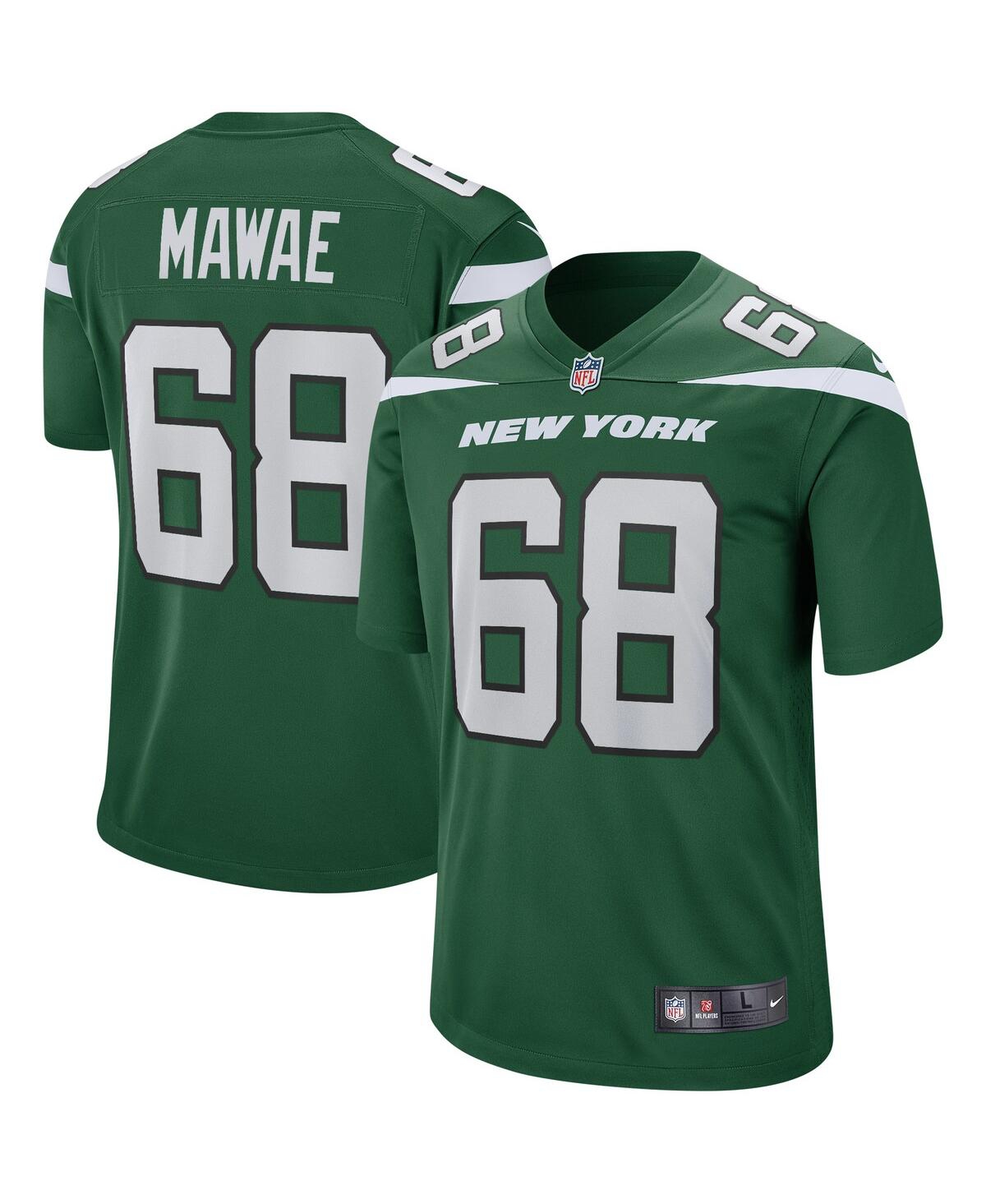 Men's Nike Kevin Mawae GothamNew York Jets Game Retired Player Jersey - Green