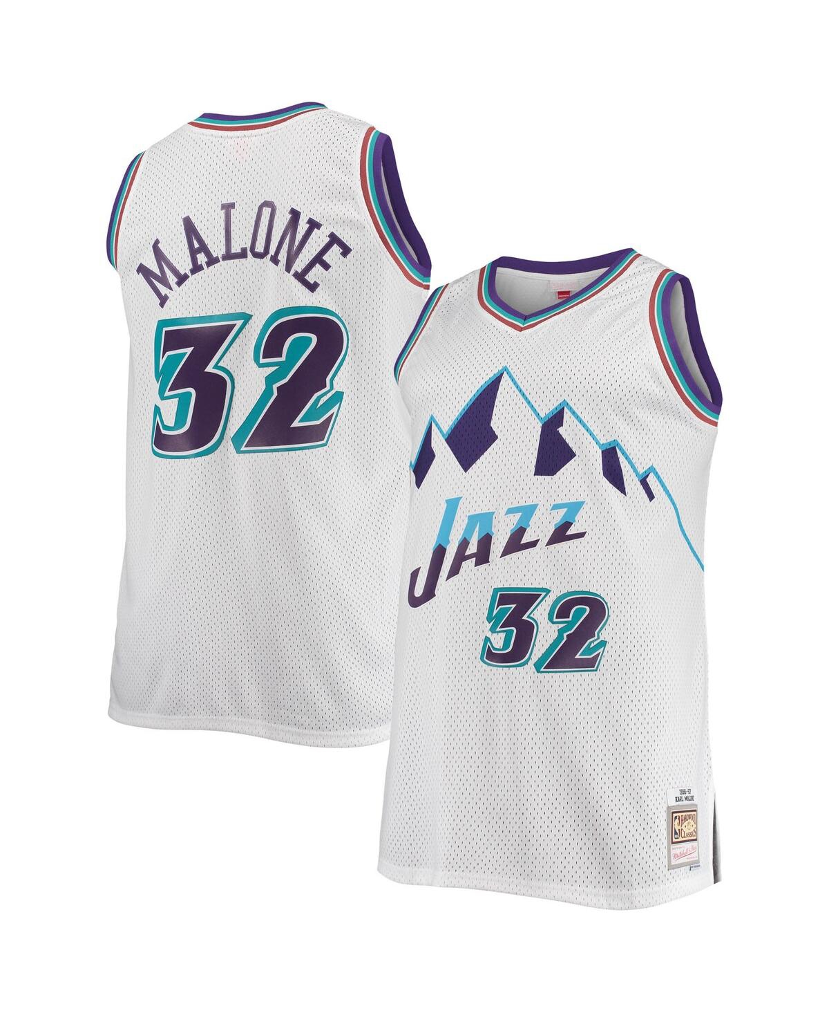 Karl malone white jersey on sale
