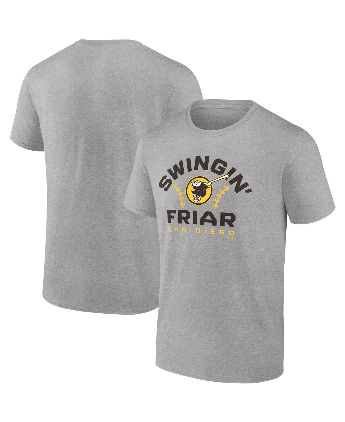 Men's FanaticsSan Diego Padres Iconic Go for Two T-shirt - Heathered Gray