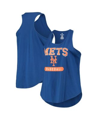 Women's Royal New York Mets Plus Size Racerback Tank Top - Macy's