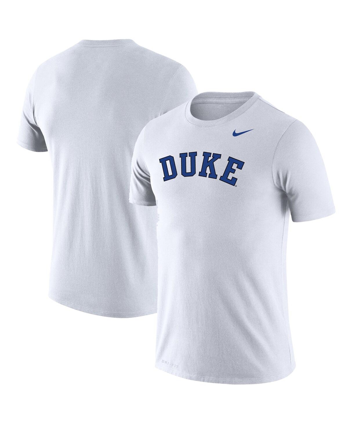 Men's Nike White Duke Blue Devils School Logo Legend Performance T-shirt