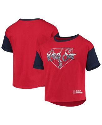 Big Girls Red Boston Red Sox Bleachers T-shirt