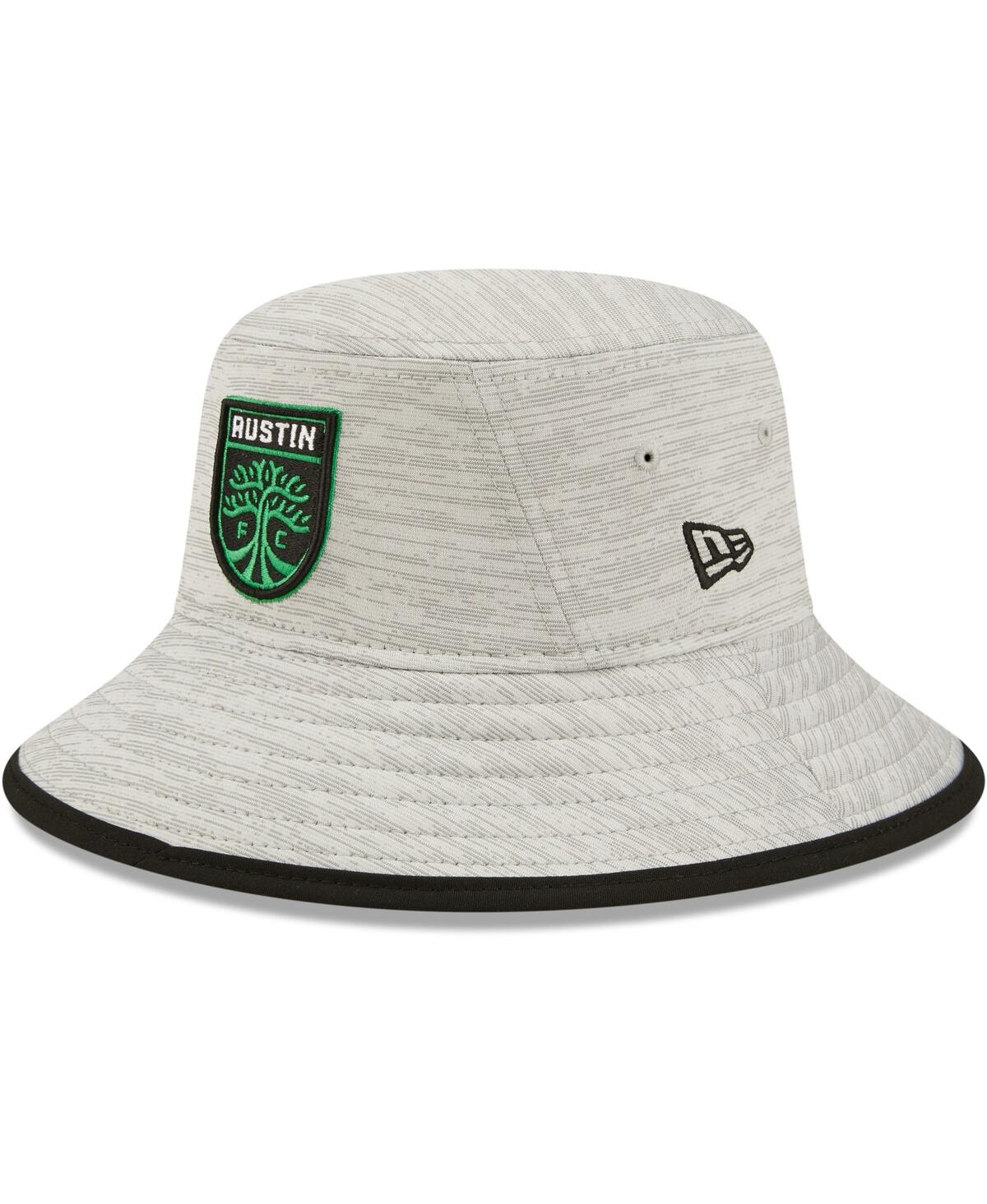 Shop New Era Men's  Heather Gray Austin Fc Distinct Bucket Hat In Heathered Gray