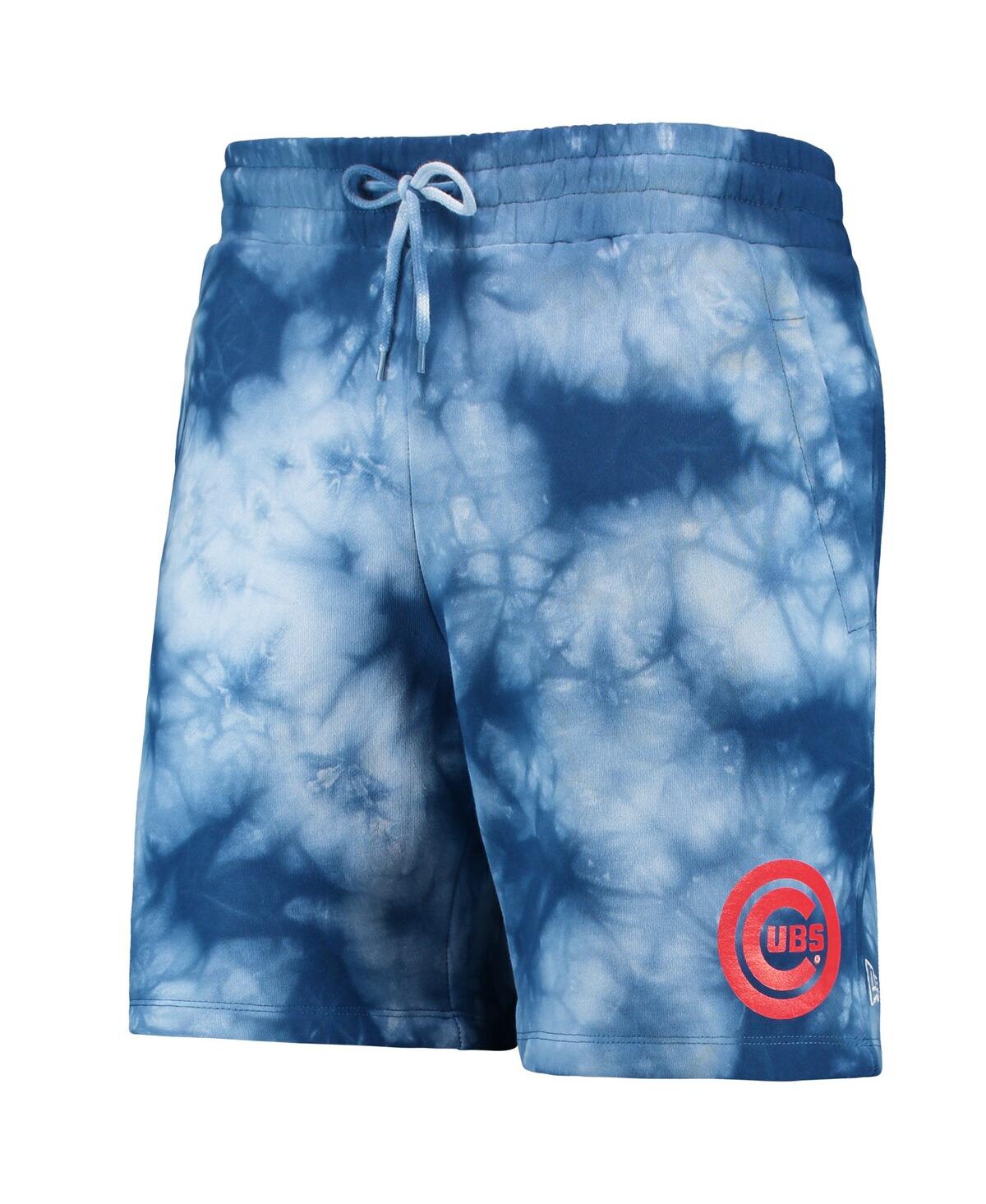 NEW ERA MEN'S NEW ERA ROYAL CHICAGO CUBS TEAM DYE SHORTS 