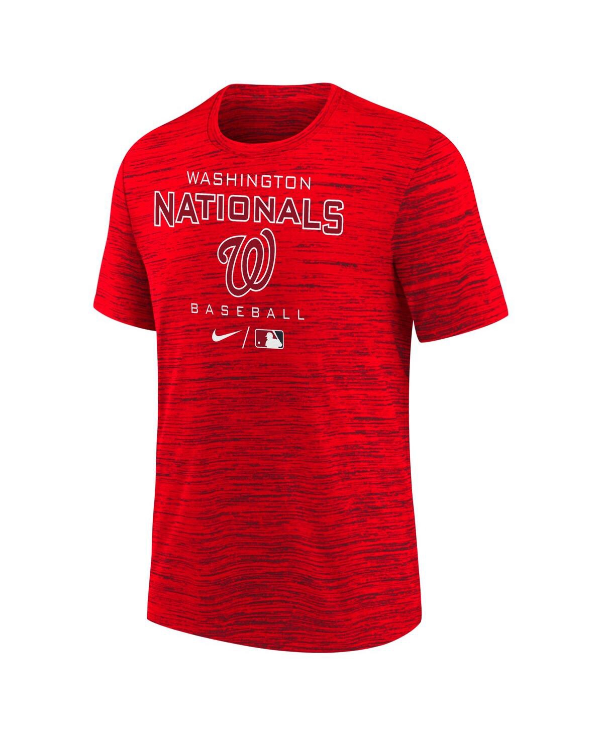Shop Nike Big Boys  Red Washington Nationals Authentic Collection Practice Velocity Space-dye Performance