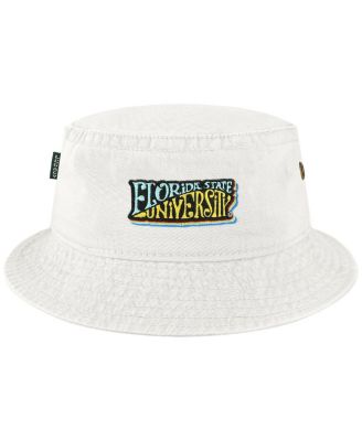 Men's White Florida State Seminoles Beach Club Color Waves Bucket Hat