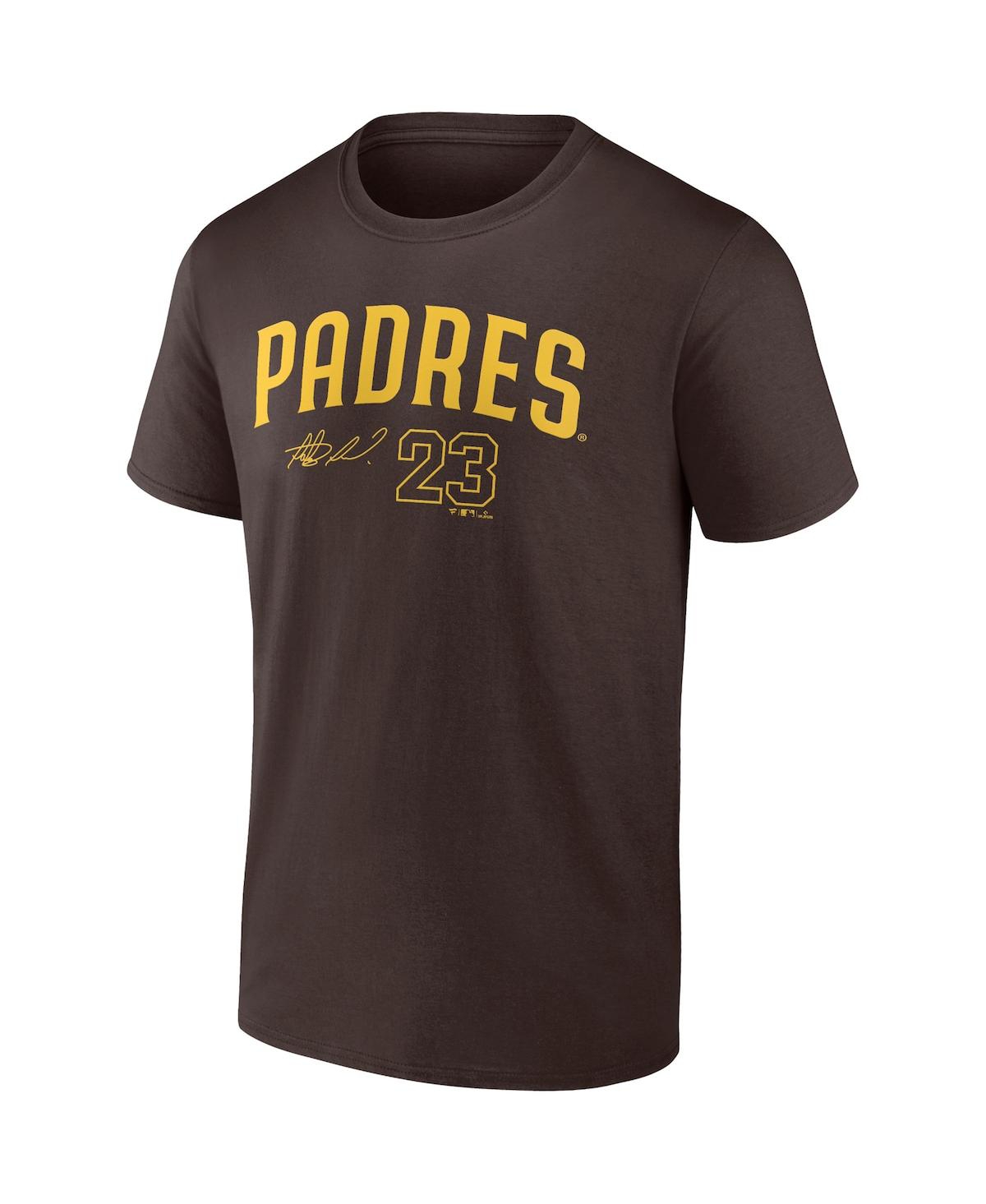 Men's Fanatics Fernando Tatis Jr.San Diego Padres Player Name and Number T-shirt - Brown