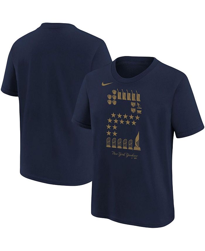 Nike Youth New York Yankees Derek Jeter #2 Gray T-Shirt