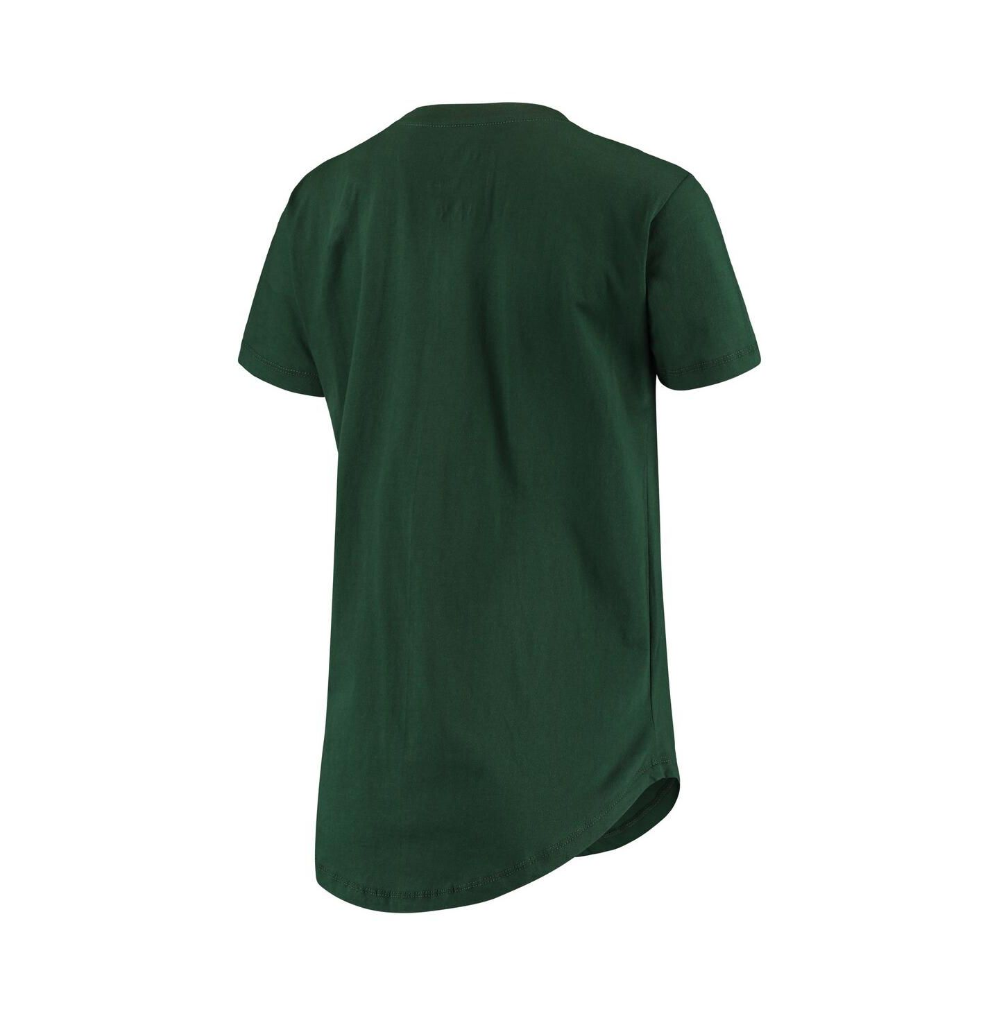 Женская футболка Pressbox Green Michigan State Spartans Wild Lips Core — фото 4