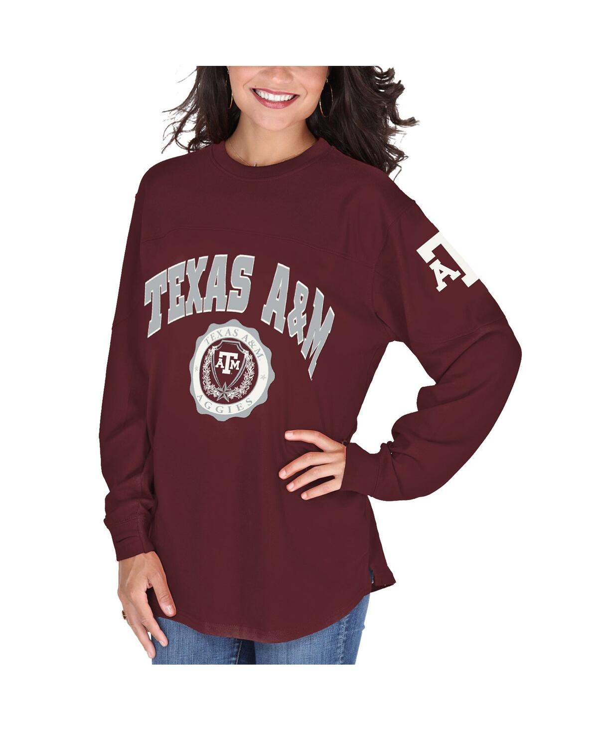 Women's Maroon Texas A M Aggies Edith Long Sleeve T-shirt - Maroon