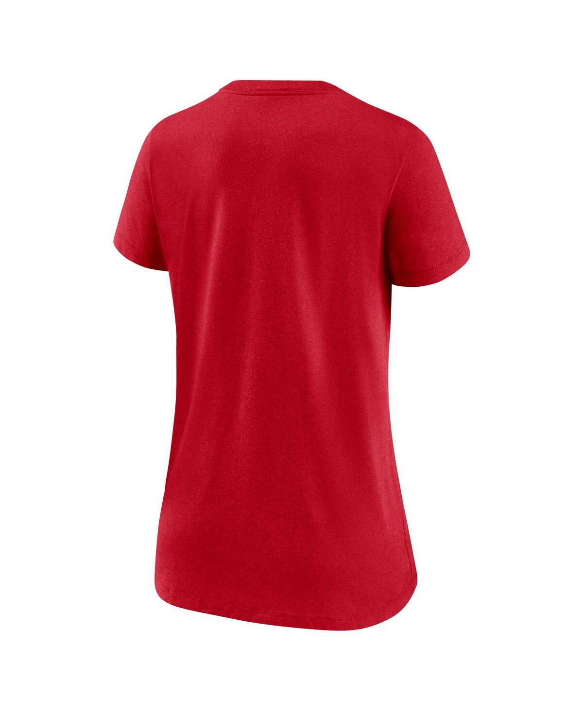 Women's BostonSoxNike K-Bye Tri-Blend V-Neck T-shirt - Red