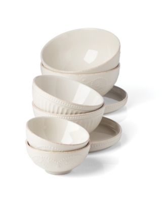 French Perle Luna Nesting Dinnerware Set, 8 Piece