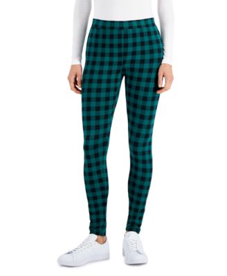 petite plaid leggings