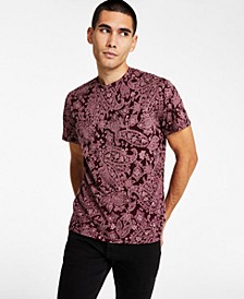 Men's Classic-Fit Paisley T-Shirt, Created for Macy's 