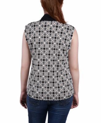 Petite Sleeveless Scarf Top