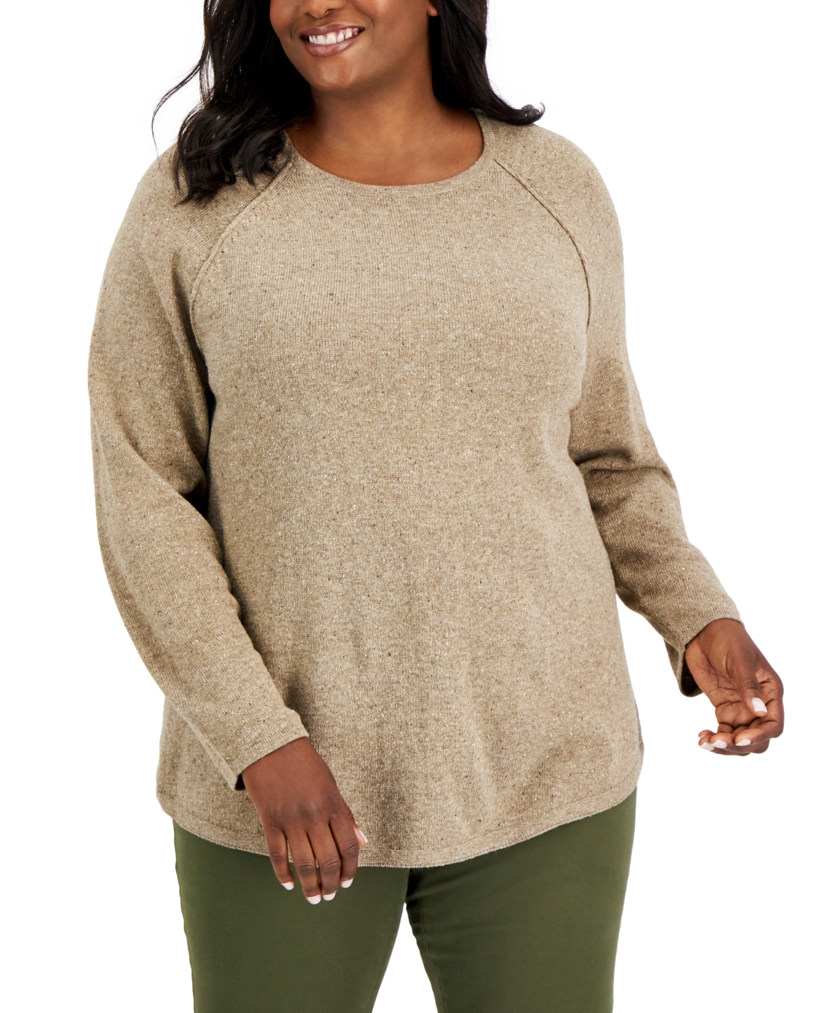 Karen Scott Women's V-Neck Chenille Sweater, Created for Macy's
