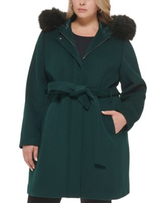 macy's women's plus size winter coats