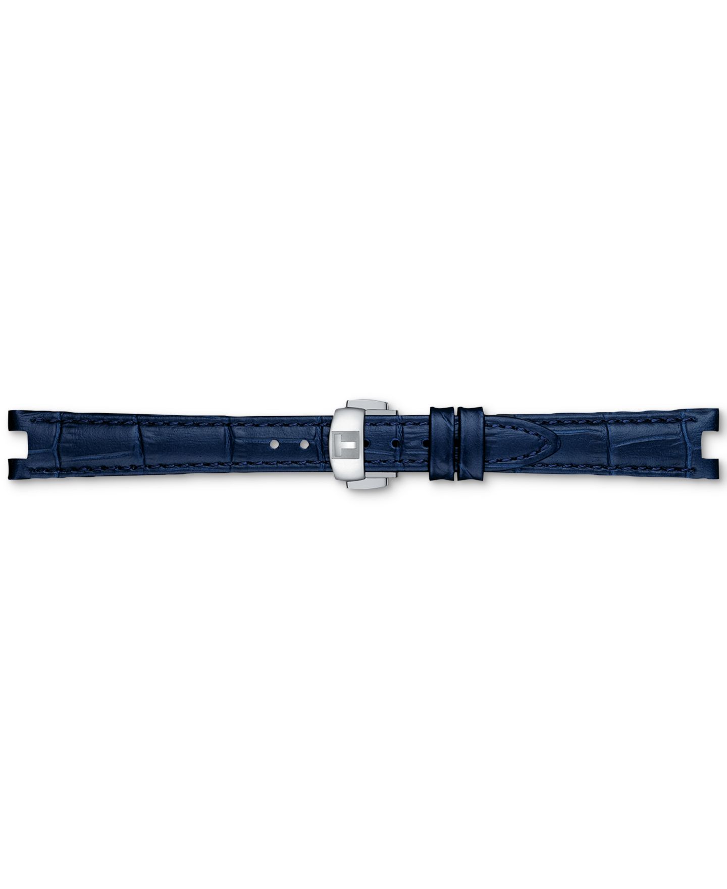 Женские часы Tissot Swiss Automatic Bellissima Blue Leather Strap Watch 29mm — фото 4