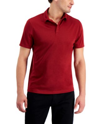 Alfani Men's AlfaTech Stretch Solid Polo Shirt, Created for Macy's ...
