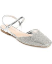 Macy's silver clearance flat shoes