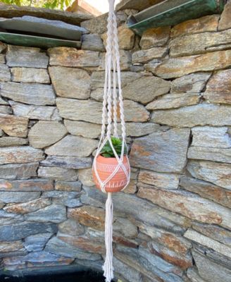 Hanging Macrame Planter Hanger, 5"