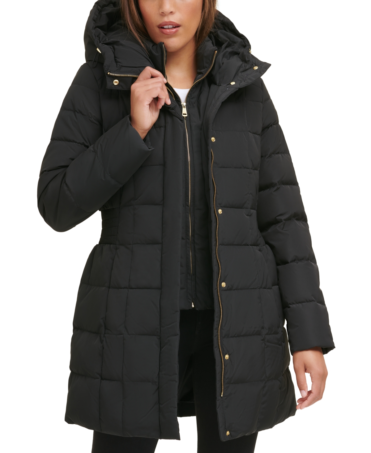 Cole Haan Women's Hooded Down Puffer Coat