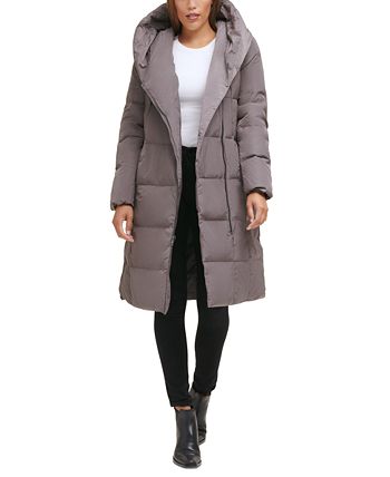 Cole Haan Women s Signature Asymmetrical Pillow Collar Down Puffer