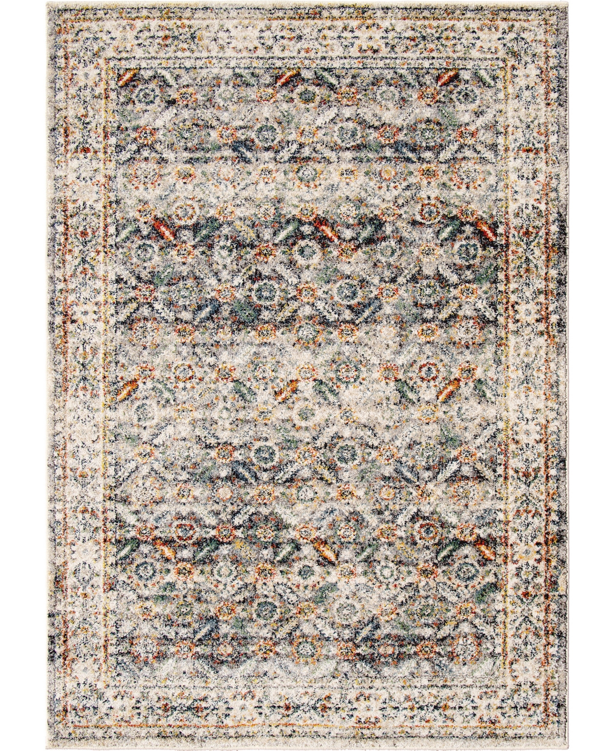 Edgewater Living Bijou Coulter Distressed 7'10in x 10'10in Area Rug - Gray