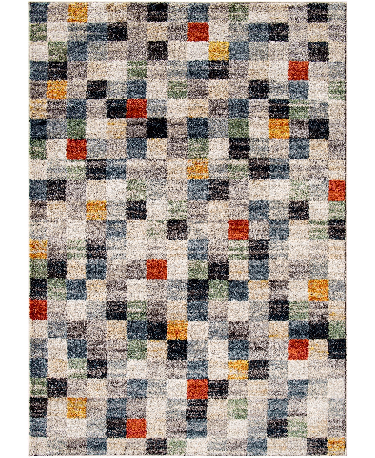 Edgewater Living Bijou Modern Quilt 5'3in x 7'6in Area Rug - Multi, Beige