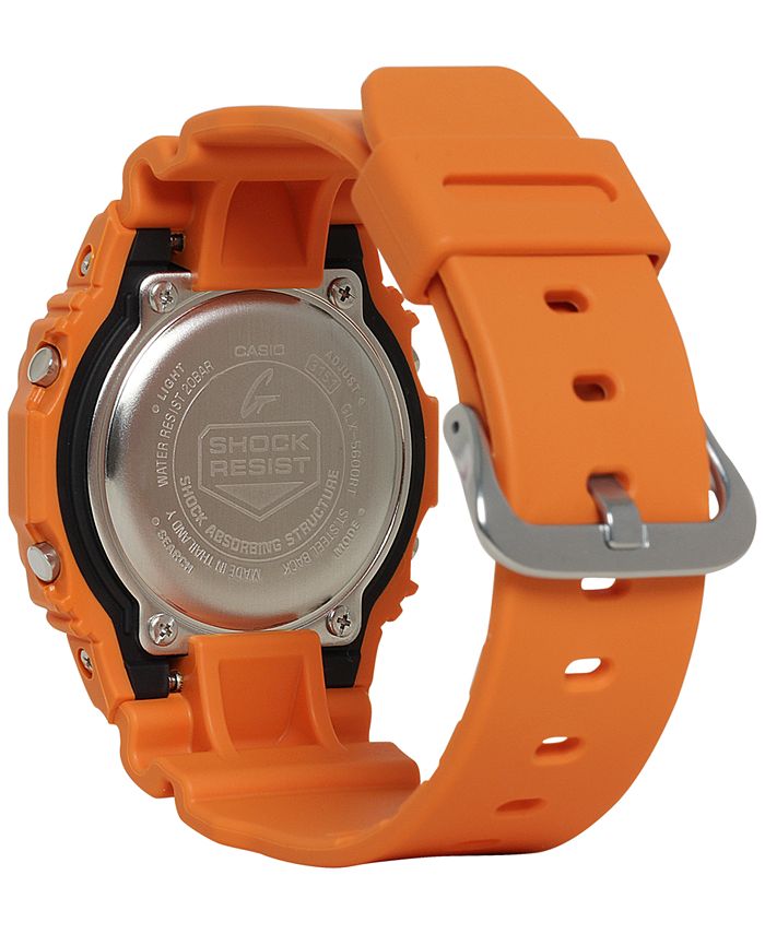 G Shock Mens Digital Orange Resin Strap Watch 43mm Macys