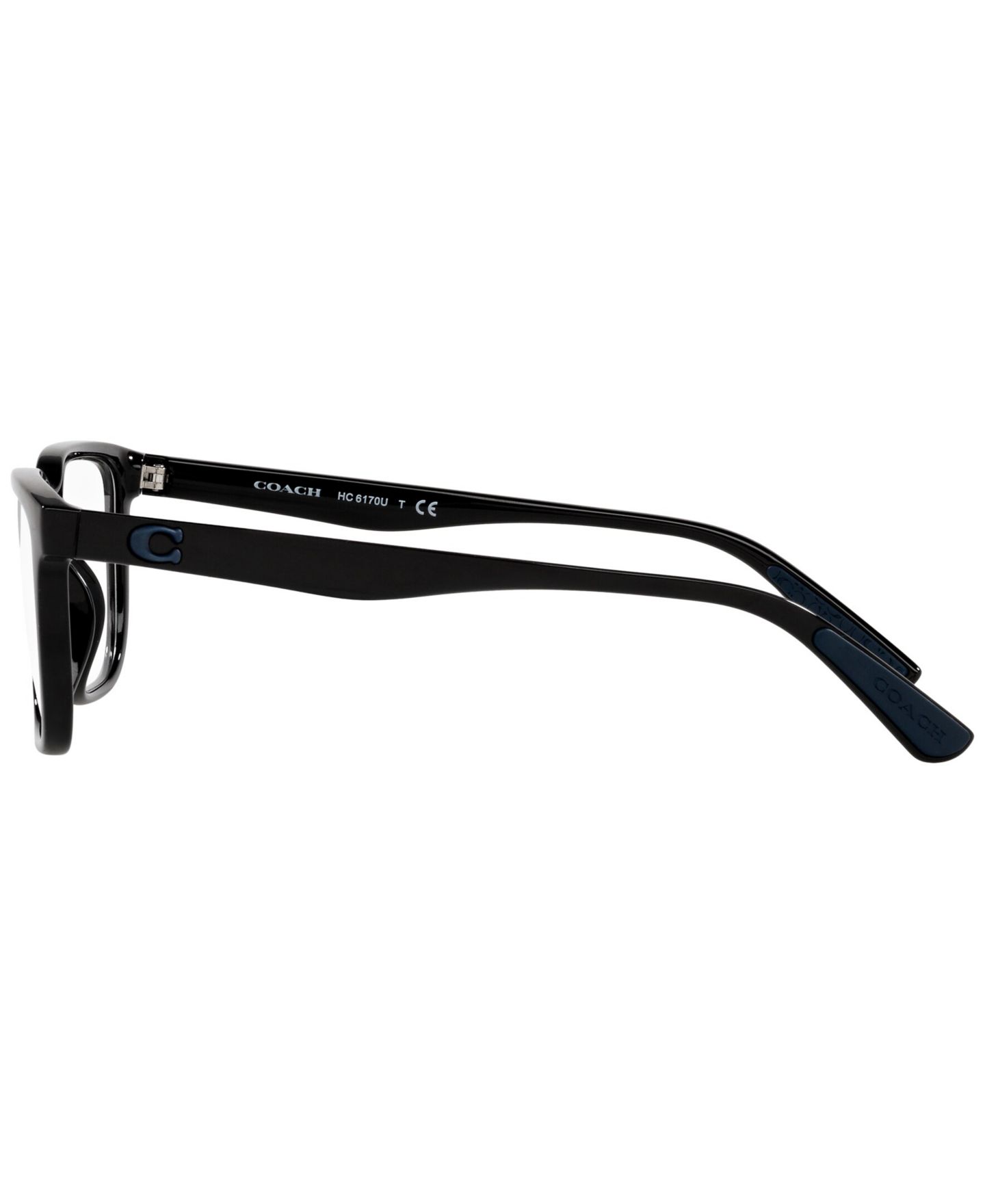 Мужские очки COACH Man Rectangle Plastic HC6170U C2108 Eyeglasses, цвет: Чёрный — фото 3