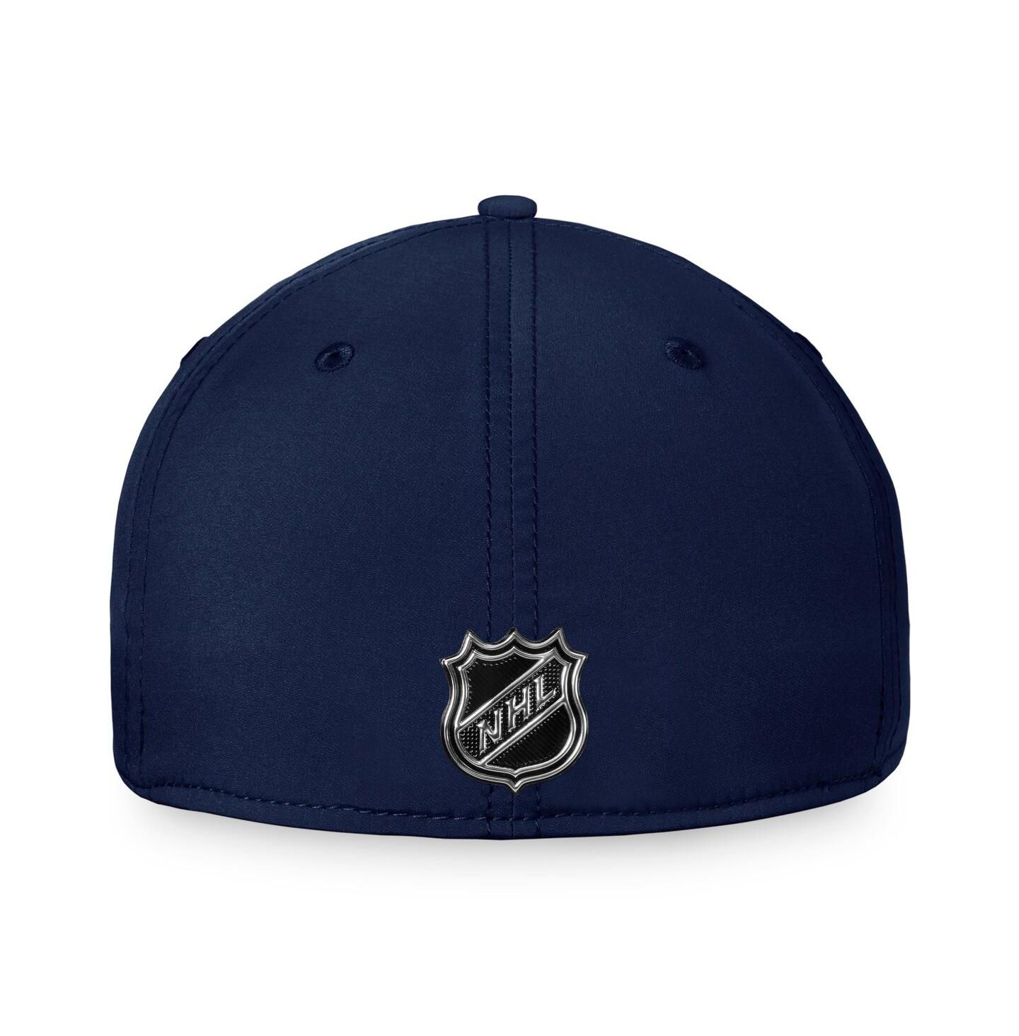 Мужская кепка Fanatics Deep Sea Blue Seattle Kraken Authentic Pro Training Camp Flex Hat — фото 5