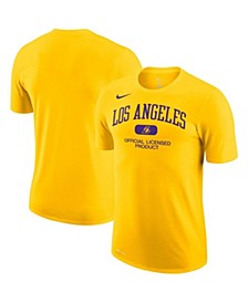 Men's Gold Los Angeles Lakers Essential Heritage Performance T-shirt