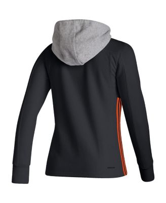 Women's Black Philadelphia Flyers Skate Lace AEROREADY Pullover Hoodie