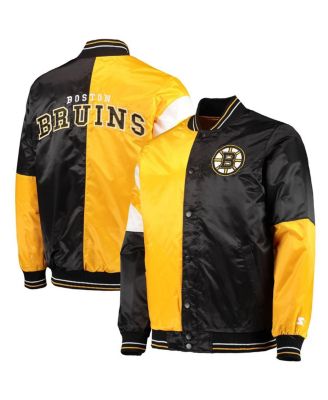 Starter Men's Black, Gold Boston Bruins The Leader Varsity