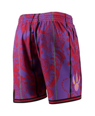Men's Purple Toronto Raptors Hardwood Classics Lunar New Year Swingman Shorts
