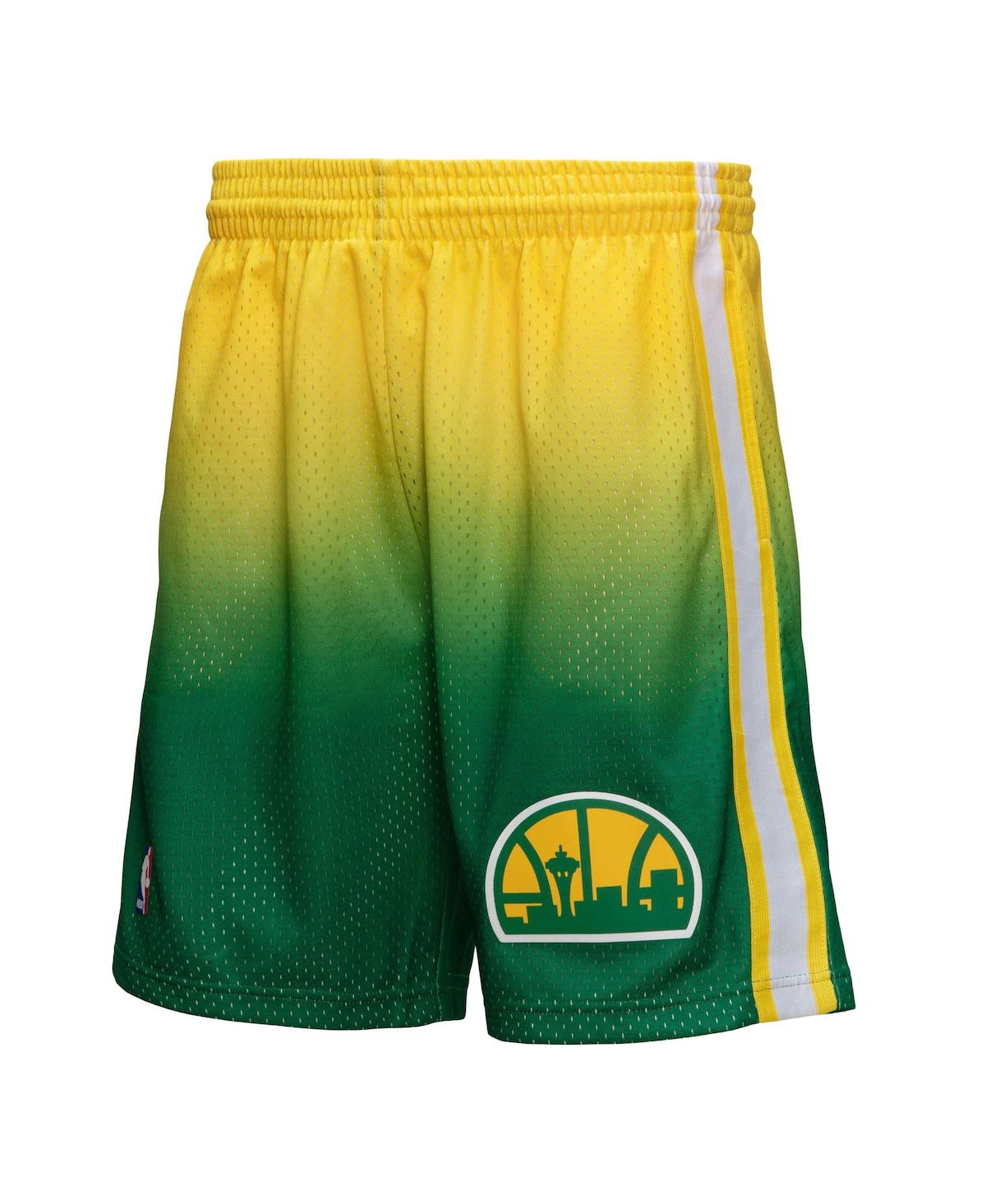 Mitchell & Ness Men's  Royal And Black Orlando Magic 1994/95 Hardwood Classics Fadeaway Reload 3.0 Sw In Yellow,green