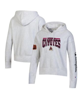 Women's Heathered Gray Arizona Coyotes Reverse Weave Pullover Hoodie